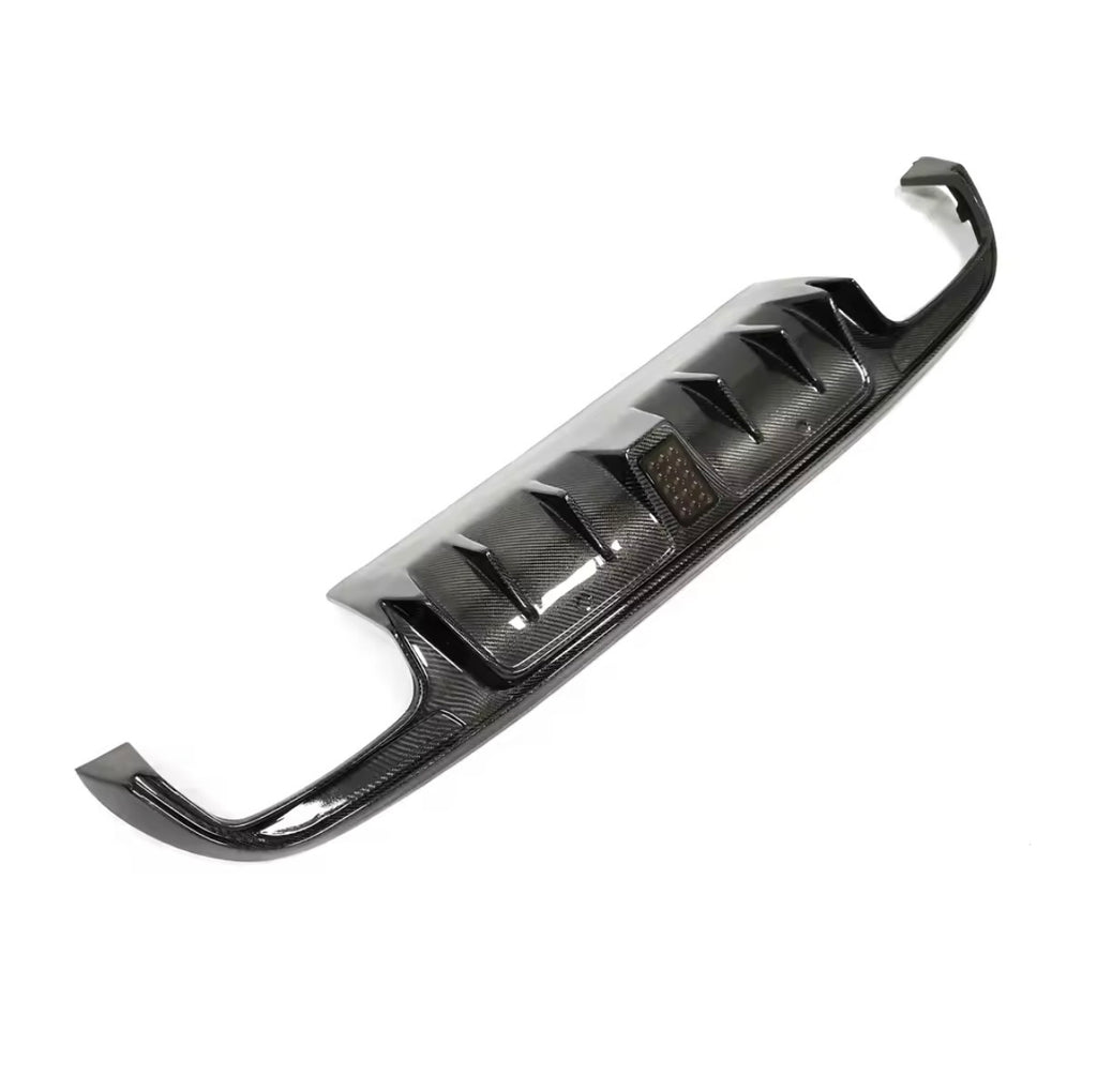 C63 Style Carbon Diffuser with F1 Light for W205 C-Class Sedan