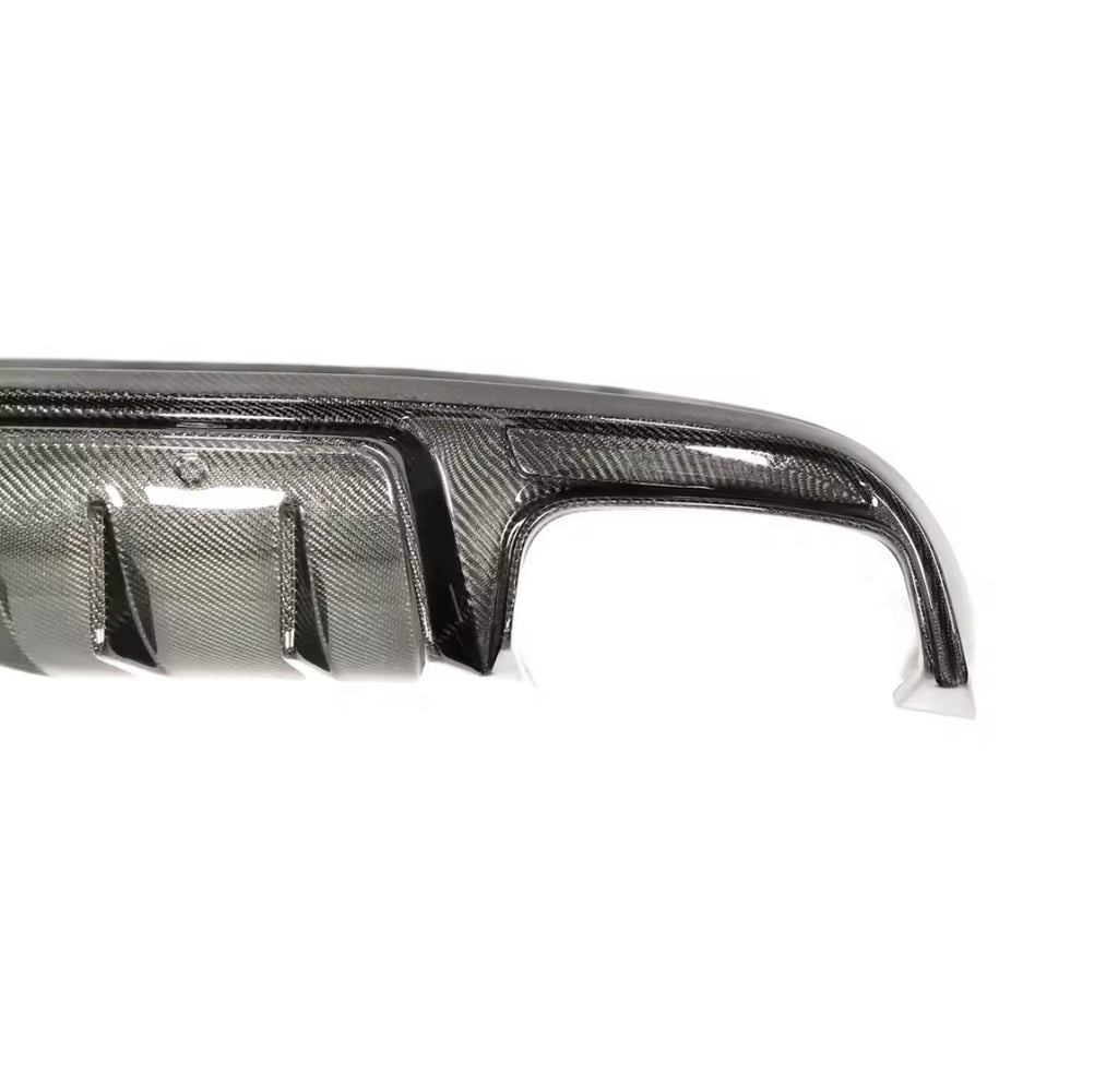 C63 Style Carbon Diffuser with F1 Light for W205 C-Class Sedan