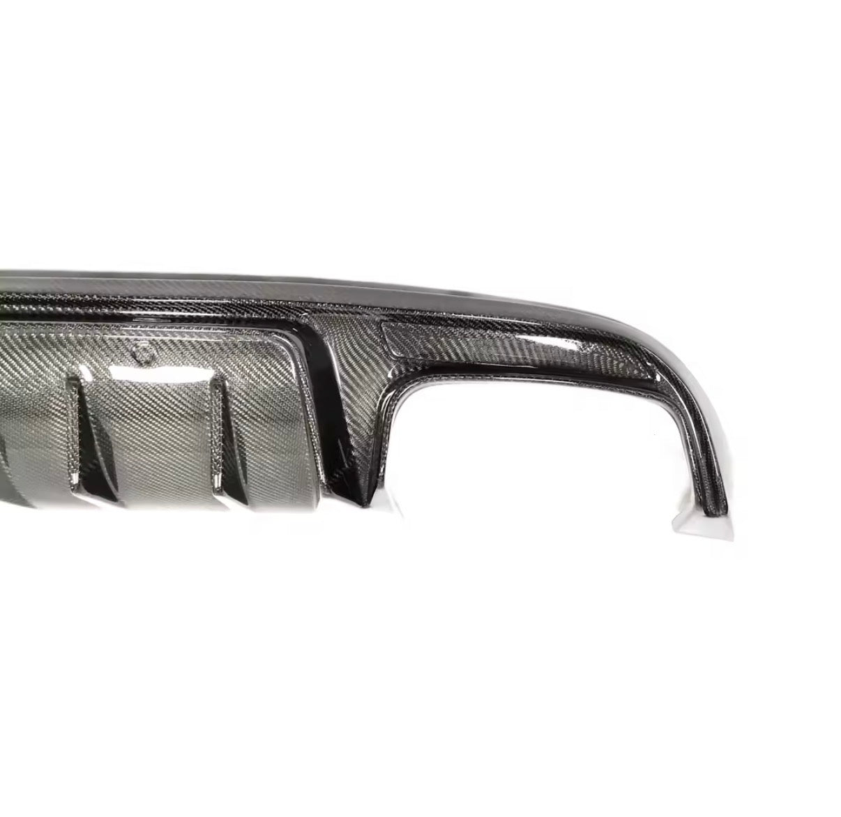 C63 Style Carbon Diffuser with F1 Light for W205 C-Class Sedan
