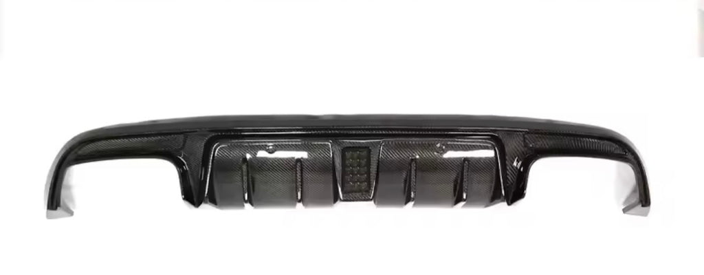 C63 Style Carbon Diffuser with F1 Light for W205 C-Class Sedan